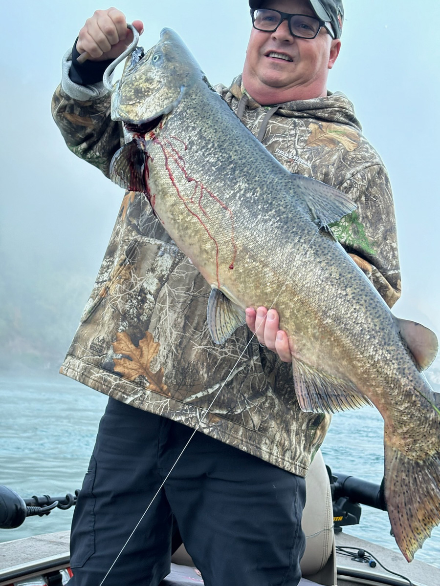 Rob Walden with salmon