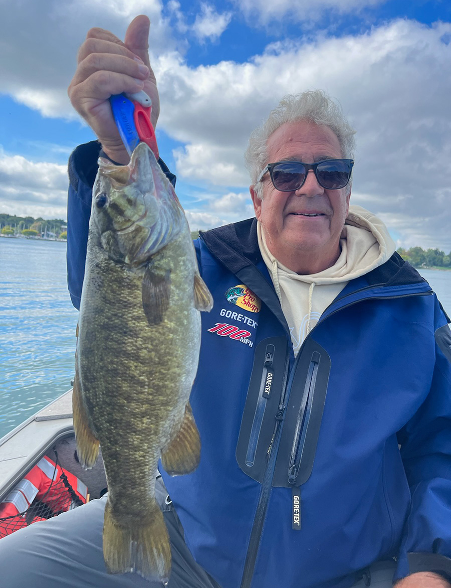 Gary Hall with smallmouth bass