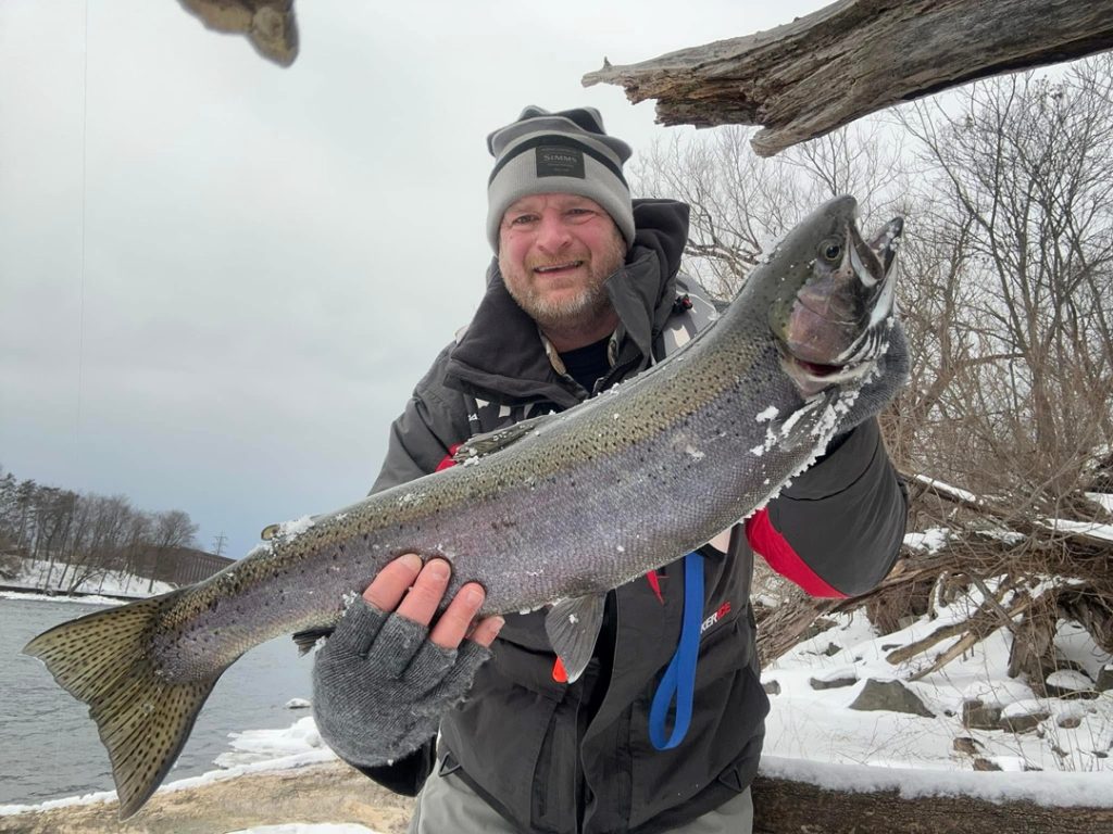 Andrew Scott with steelhead