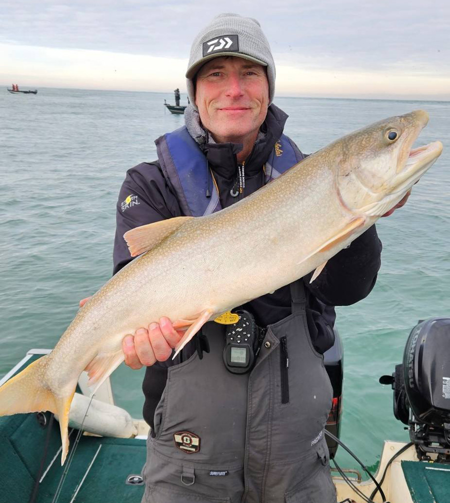 Wade Winch with lake trout