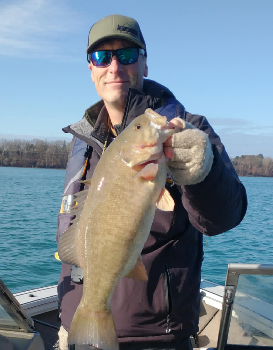 Wade Winch with smallmouth bass