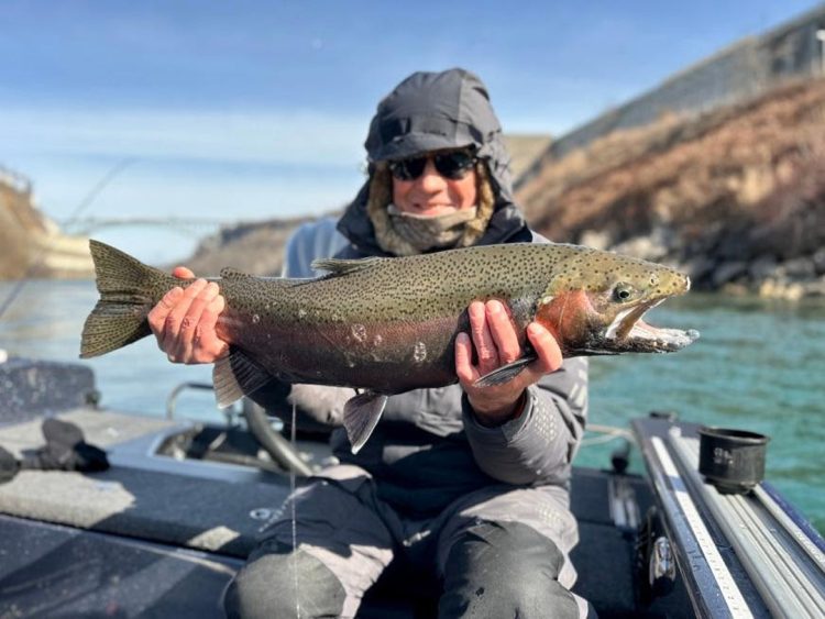 John Jarosz with steelhead