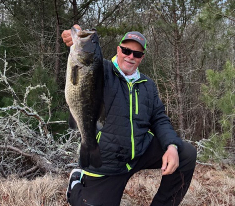 Dan Southwick with largemouth bass