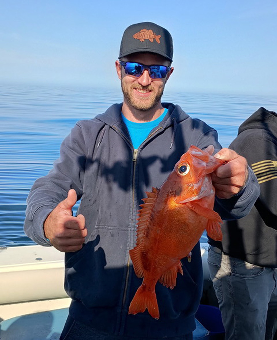 A chunky Acadian redfish caught aboard Adventure and Catch Charters this week