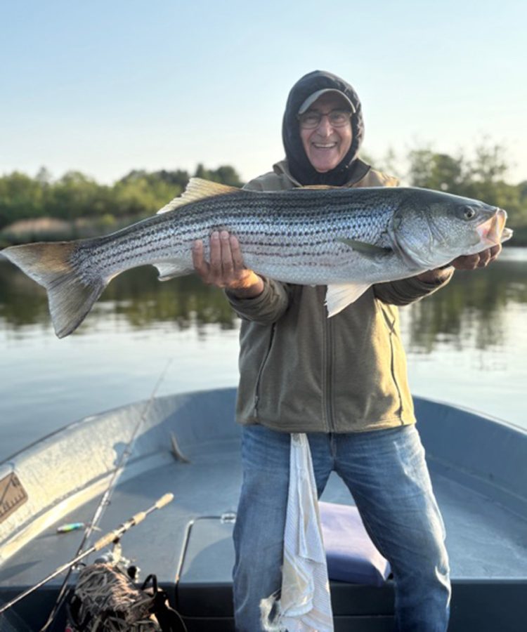 Sal Polao with striped bass