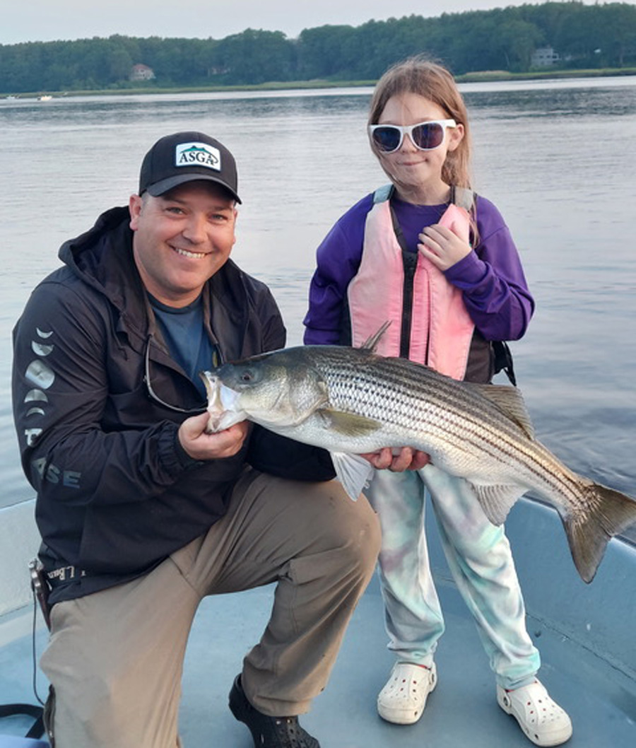 Lucy Tirado shared her catch with her dad, Captain Lou!
