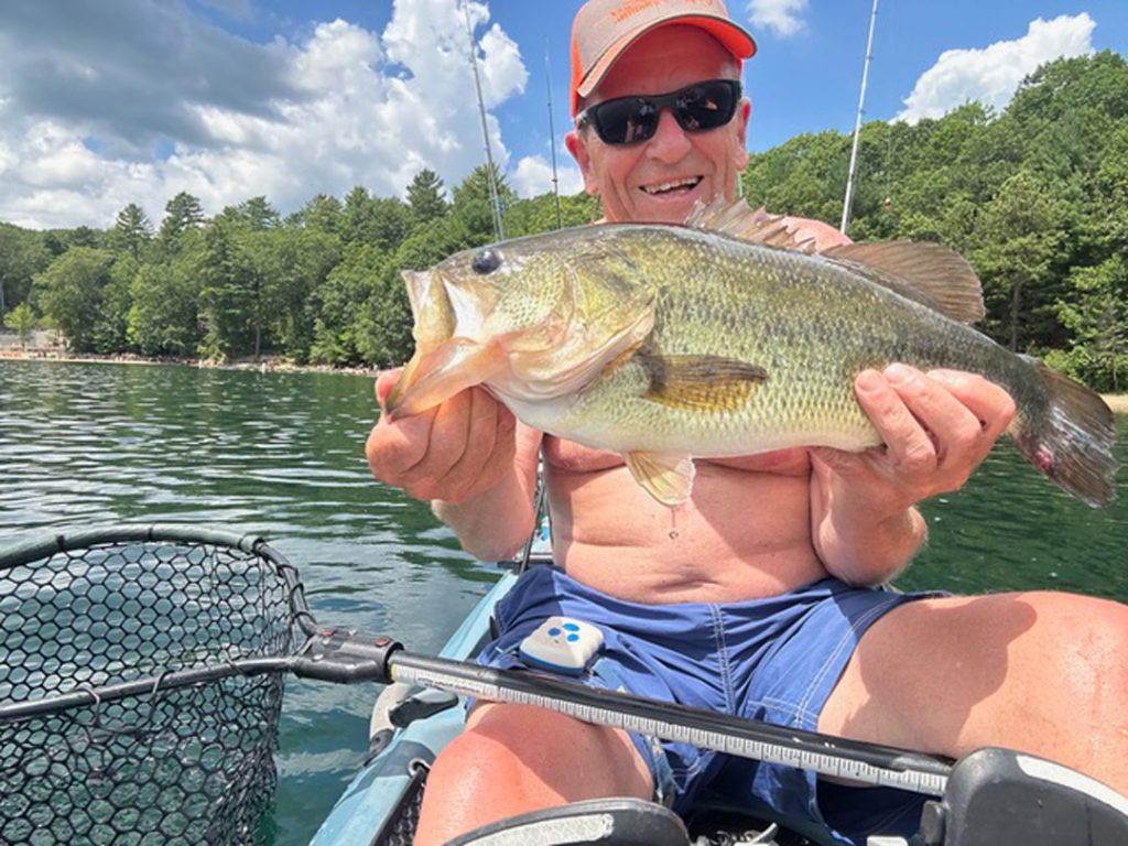 Bily Eicher with largemouth bass