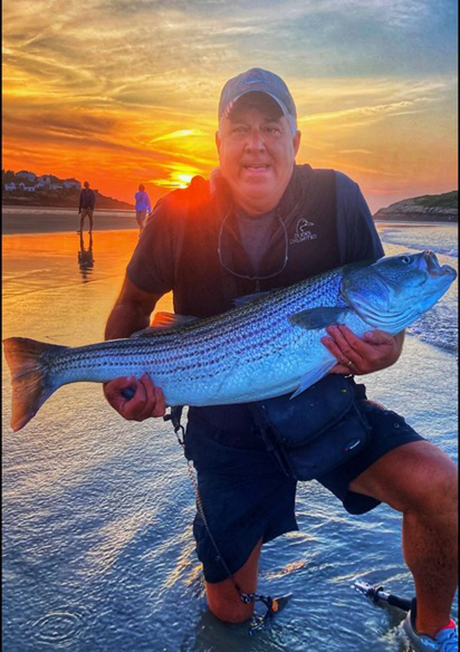Bruce Horne with big striped bass