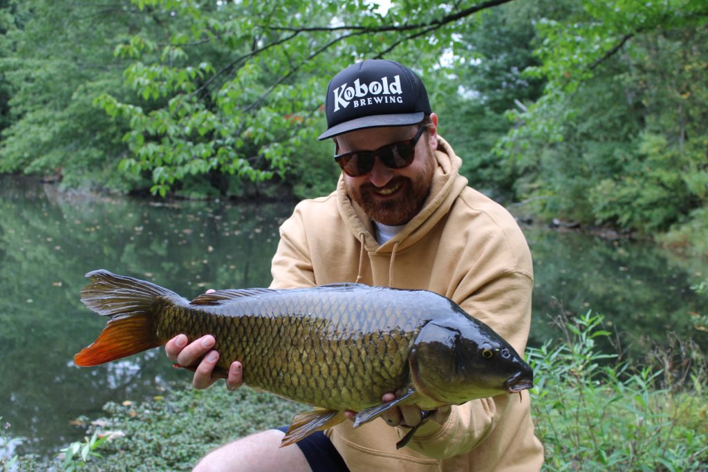 fly fishing for carp in Boston