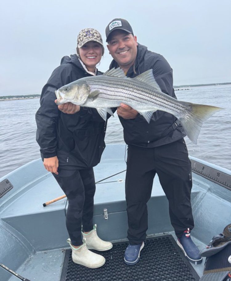 Sophia Tamulevich and Captain Lou Tirado