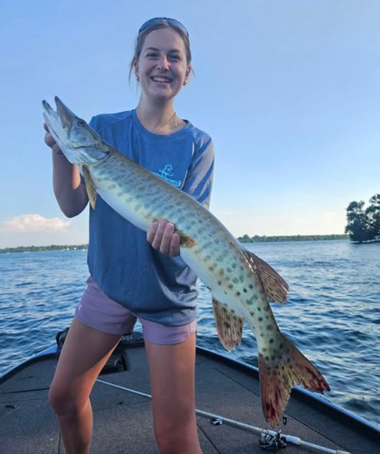 Brielle Brodnicki with musky