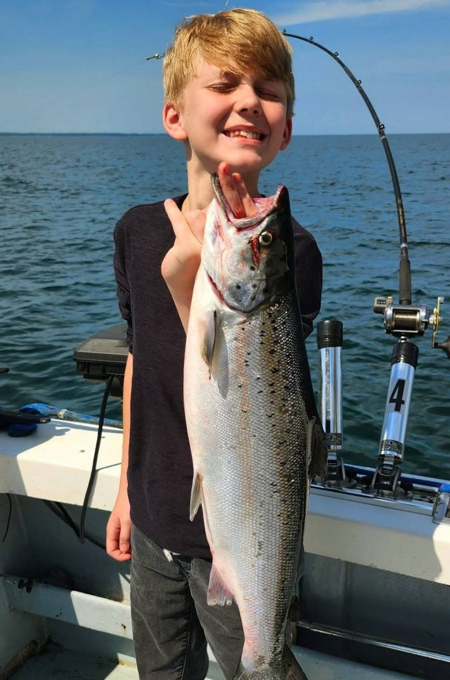 <strong>Strike Zone</strong> with a beautiful Atlantic salmon.  