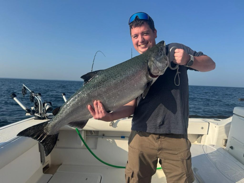 Shawn from DE with a bug mature king salmon