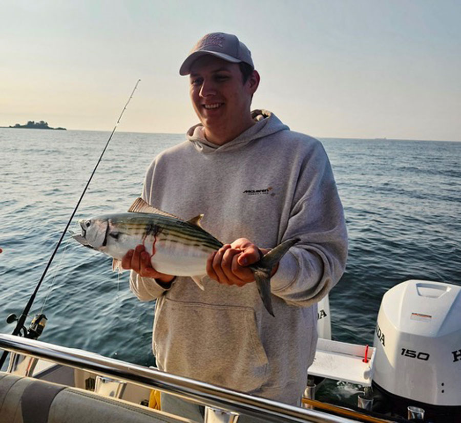 Liam Kerns with bonito