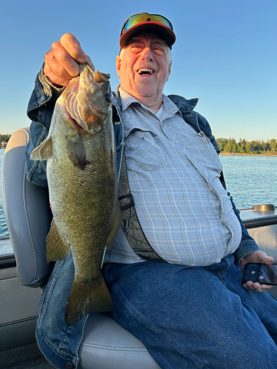 Rich Creason with big smallmouth bass