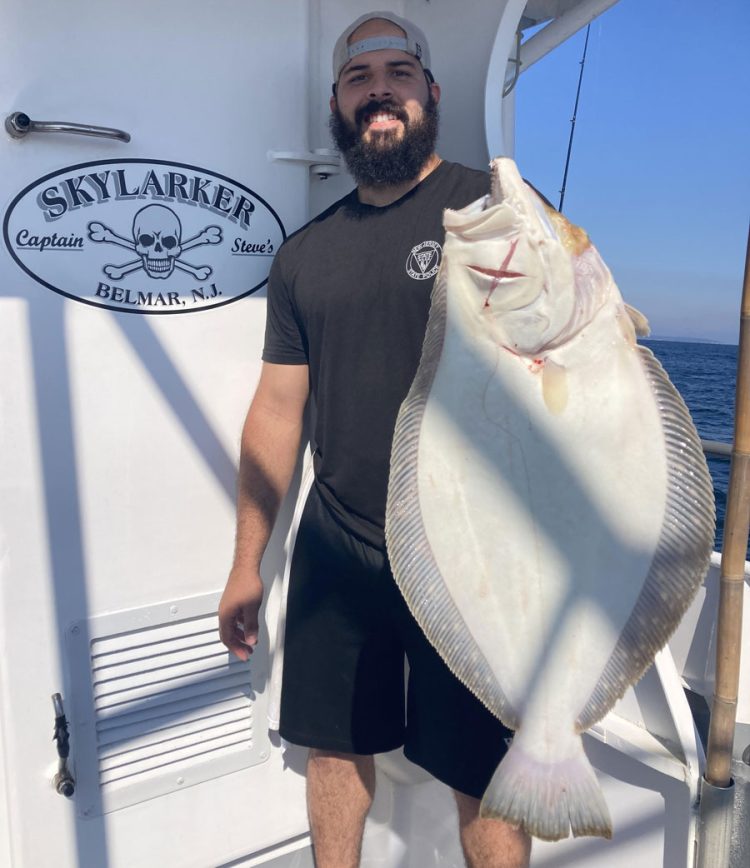 Jesse Rosario with fluke