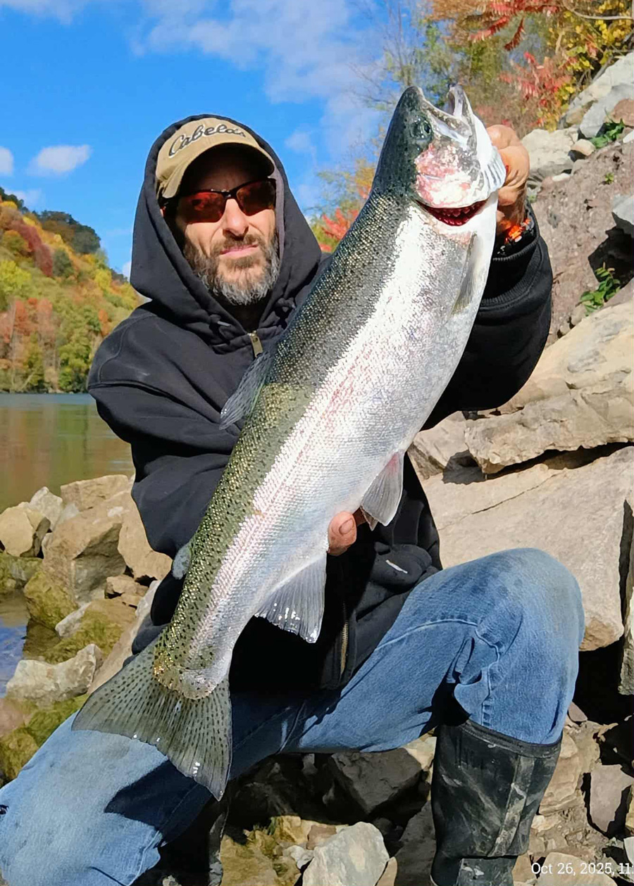 Mike Ziehm with steelhead