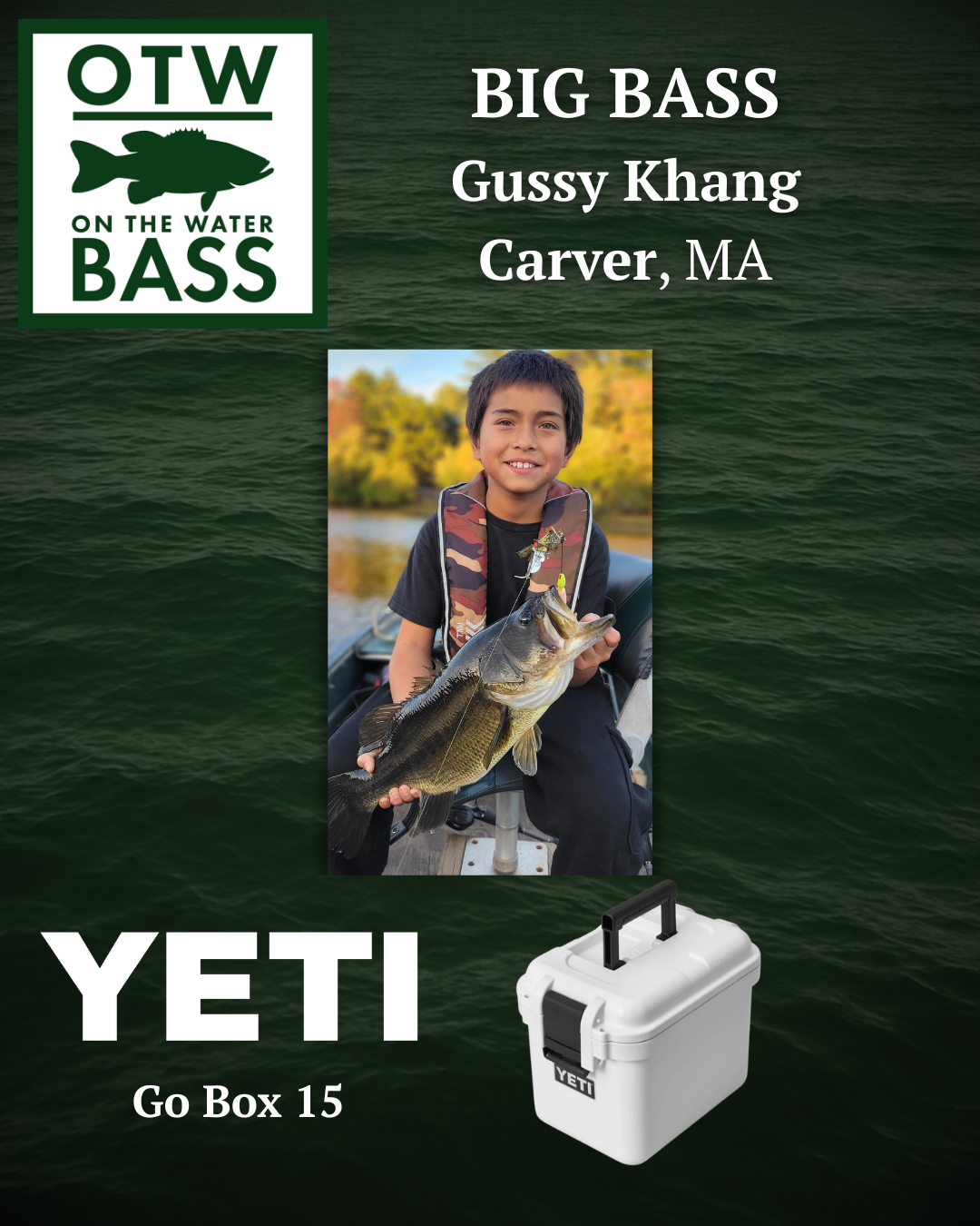 Big Bass of the Week: Gussy Khang &mdash; Carver, MA