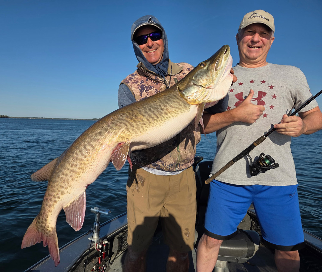 Russ Hall with 50-inch musky