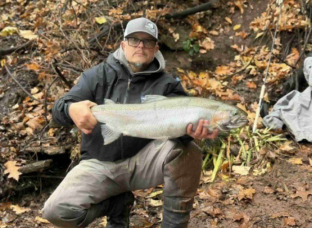 Bruce Kowalski with steelhead