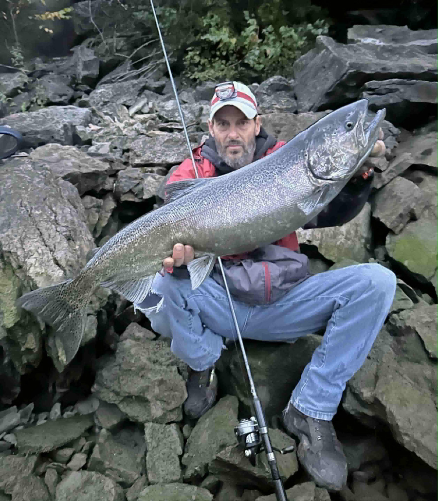 Mike Ziehm with salmon