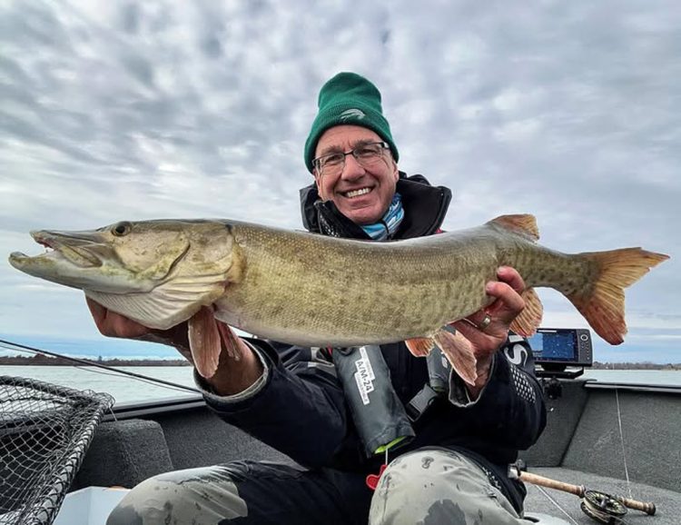Rick Kustich with musky