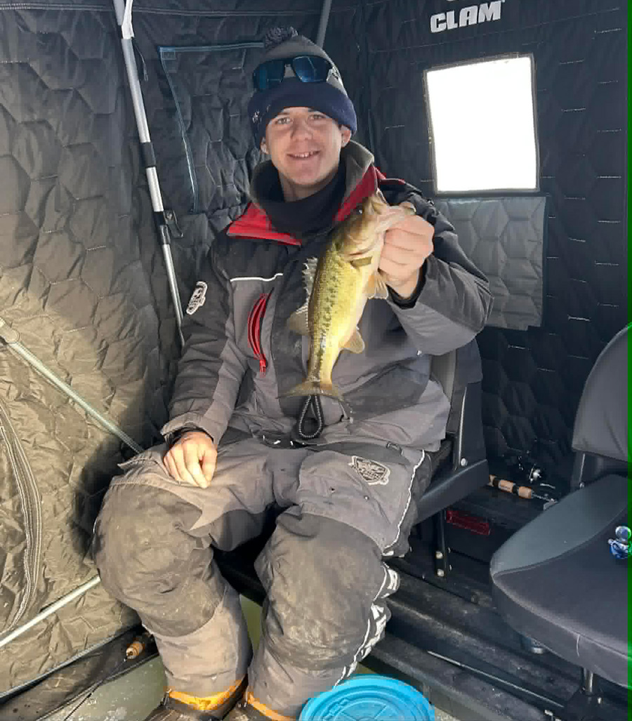 Matt Vogt with largemouth bass
