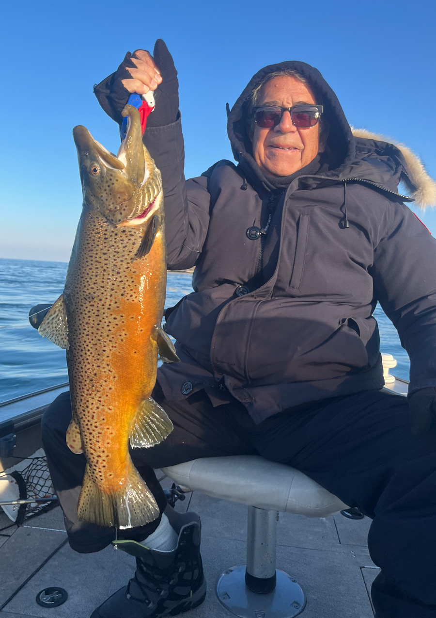 Gary Hall with brown trout