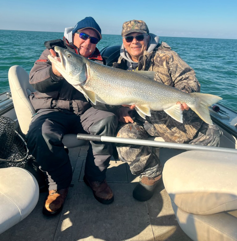 Jerry Fabricatore with Capt. Frank Campbell