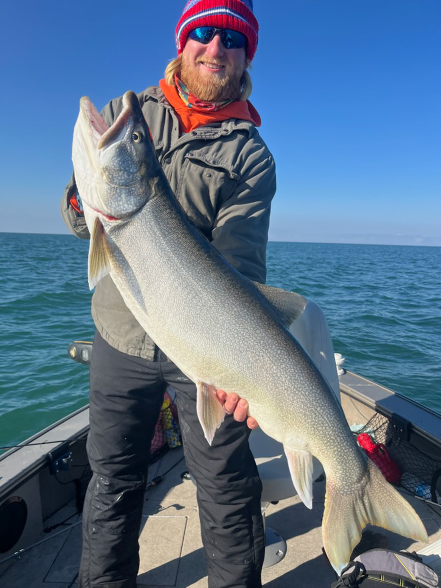 Joe Palko, Jr. with lake trout