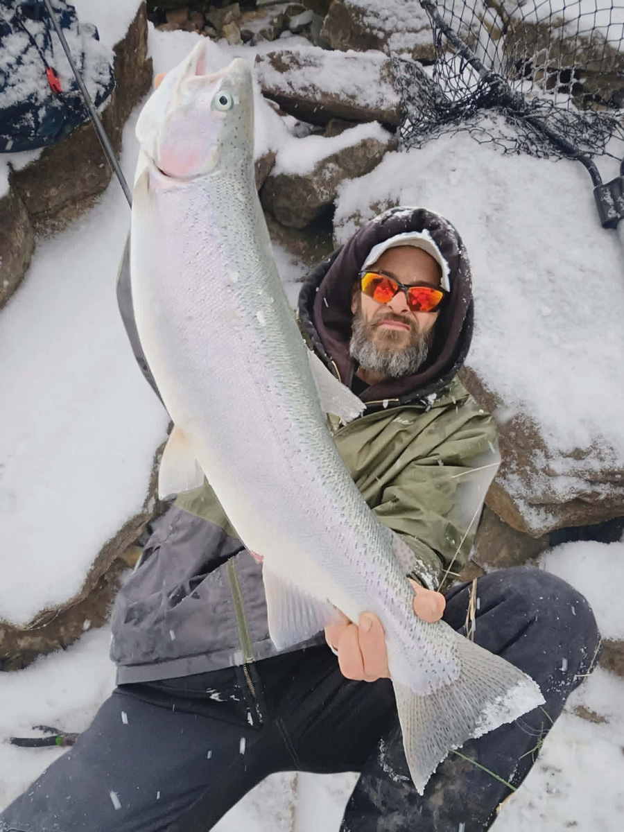 Mike Ziehm with steelhead