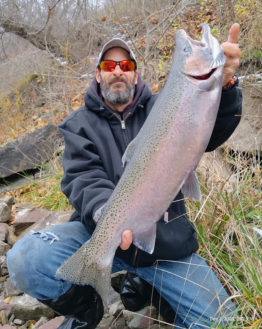 Mike Ziehm with steelhead