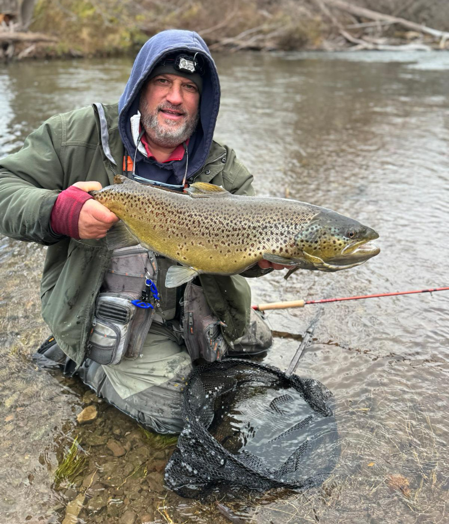 Joe H. with brown trout
