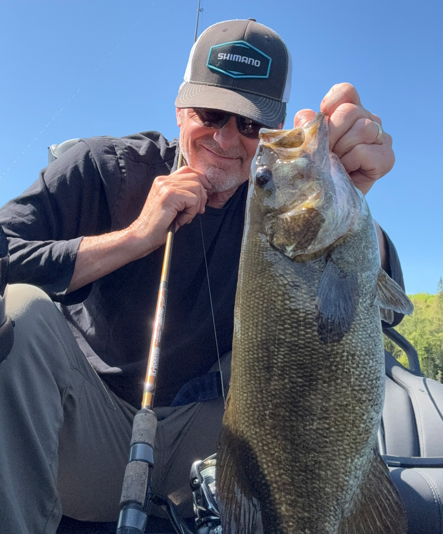 Jimmy Kennedy with a nice VT smallmouth bass
