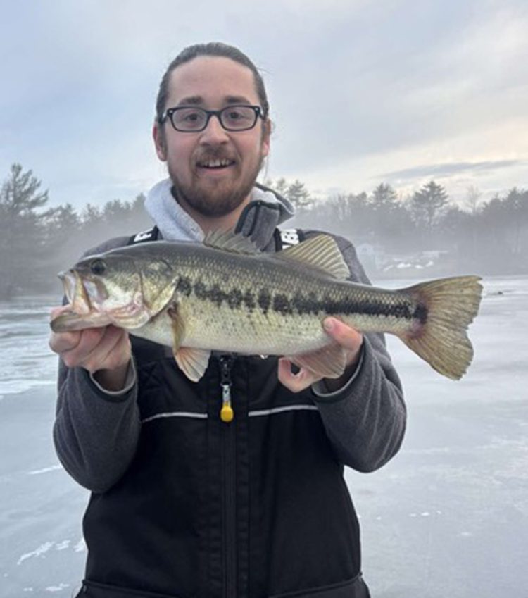 Josh with largemouth bass
