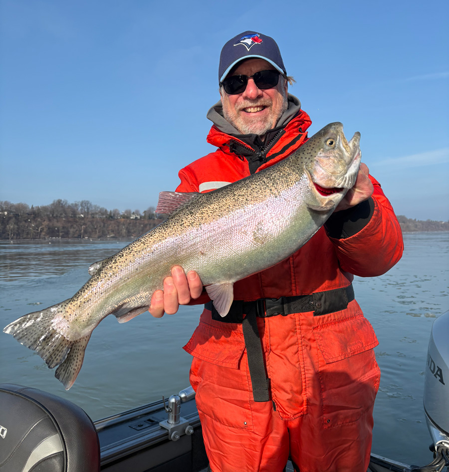 Gary Laidman with steelhead
