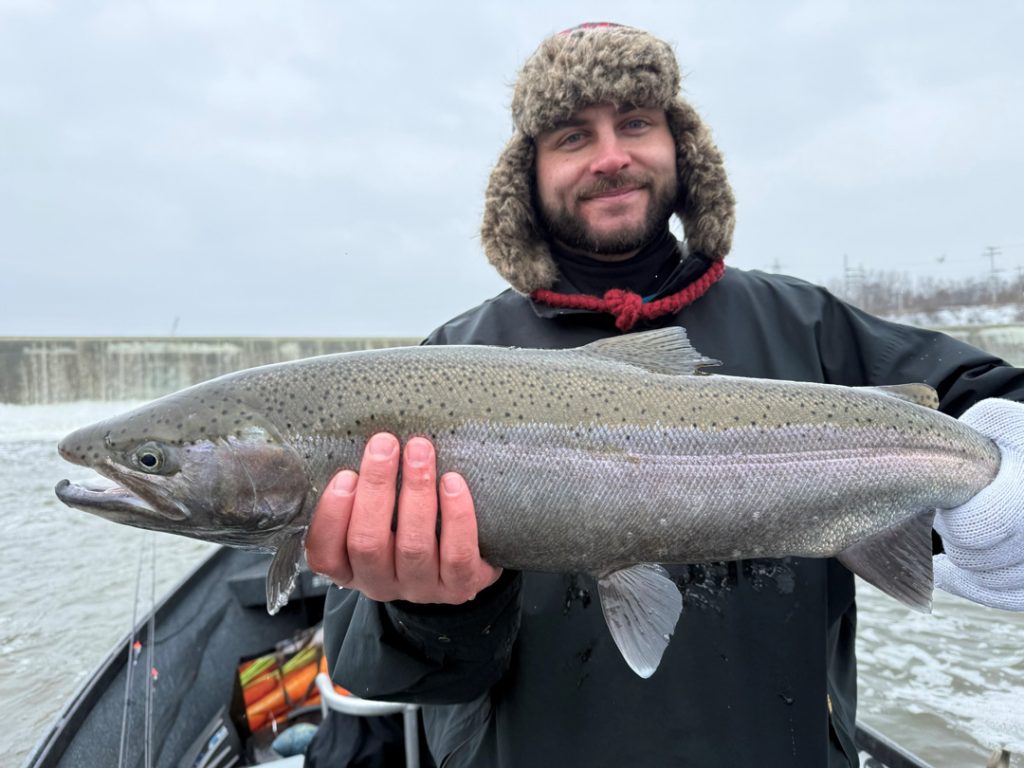Eric with his first steelhead