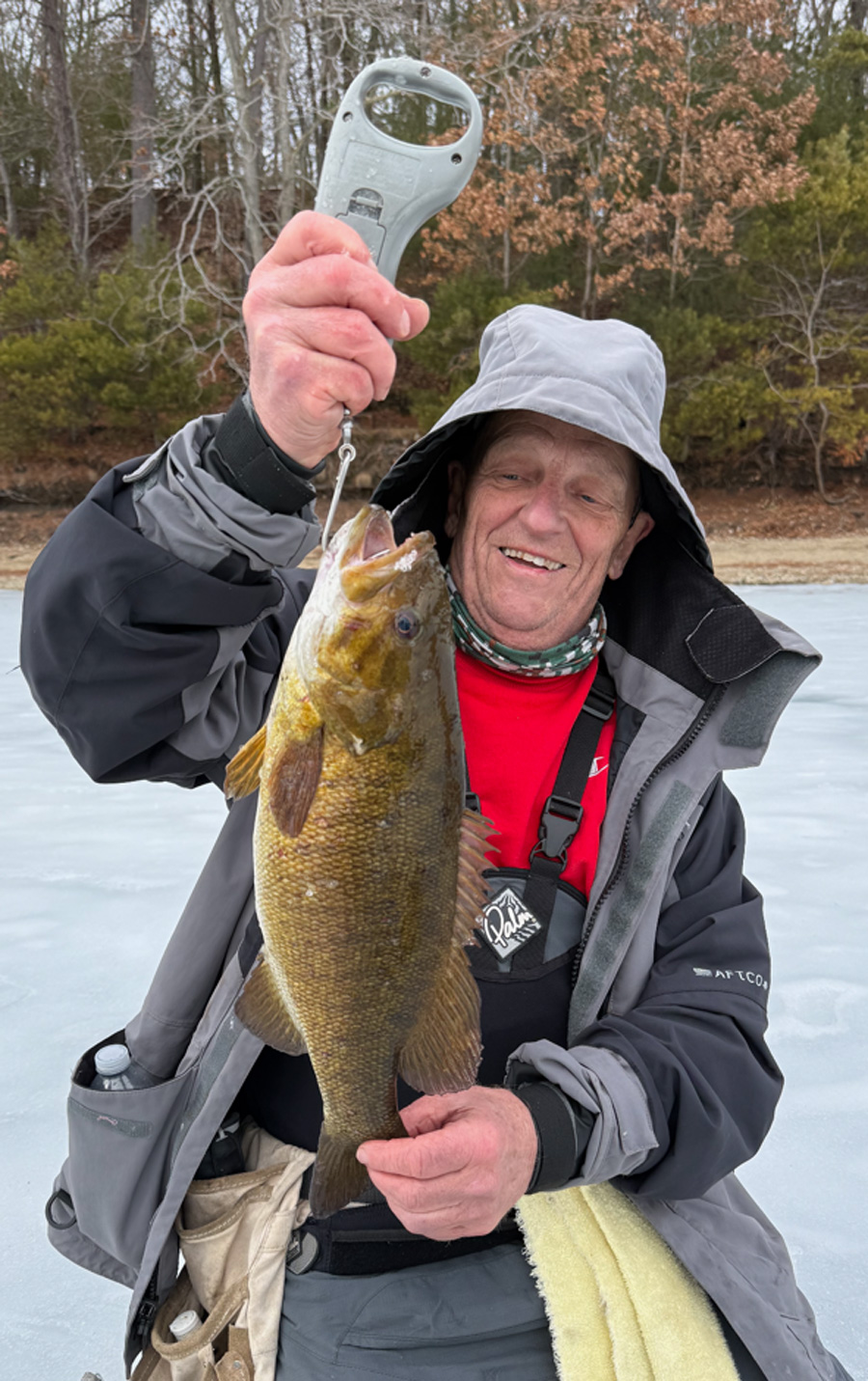 Billy Eicher with smallmouth bass