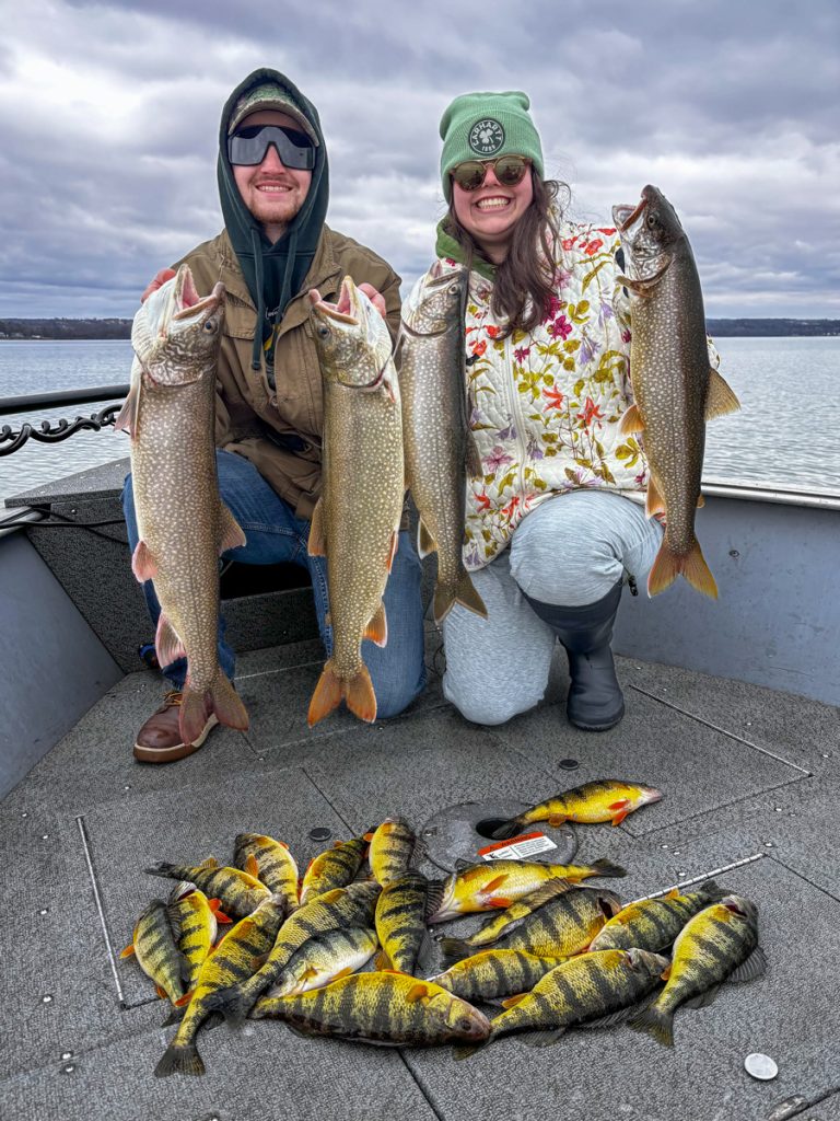 Cayuga lake lake trout and yellow perch