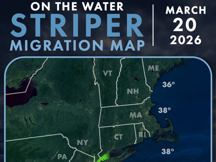 OTW March 20, 2026 Striper Migration Map