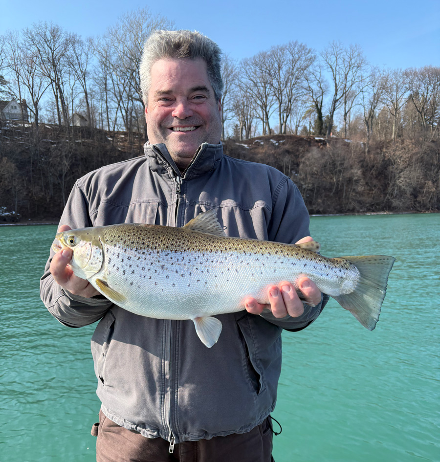 Dan Flanagan with brown trout