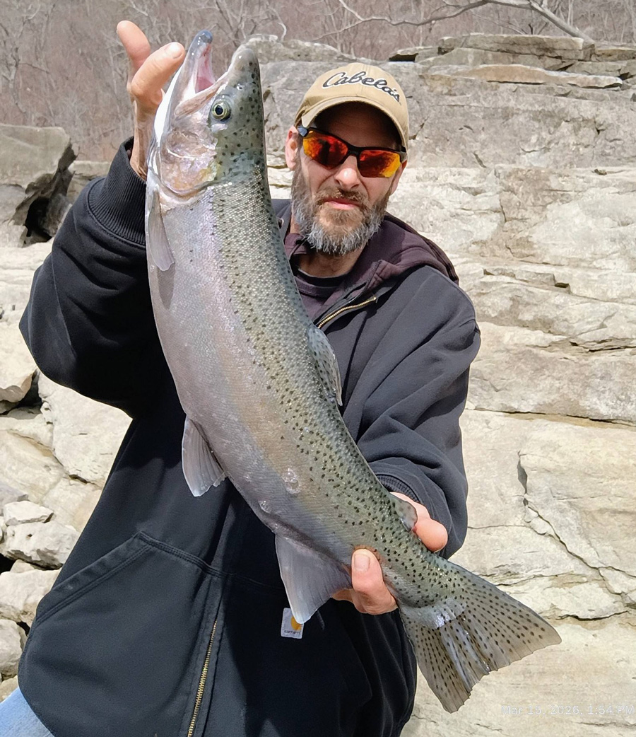 Mike Ziehm with steelhead
