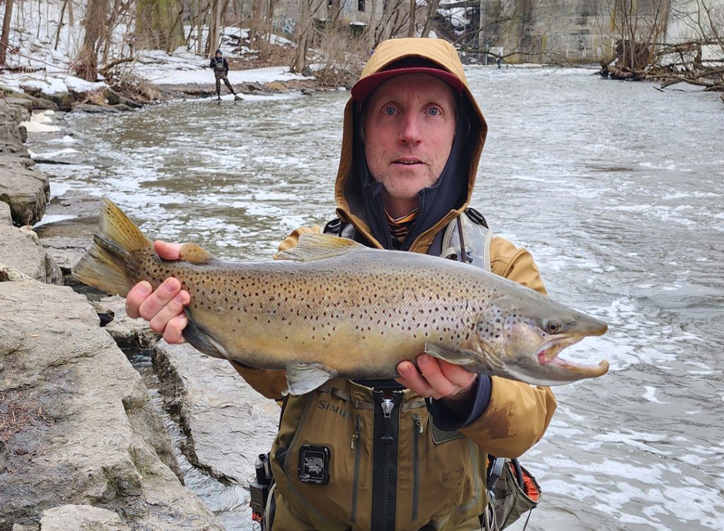 Mark Musser with brown trout