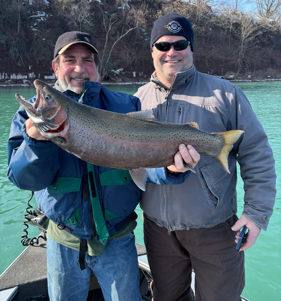 Tony Mash with steelhead