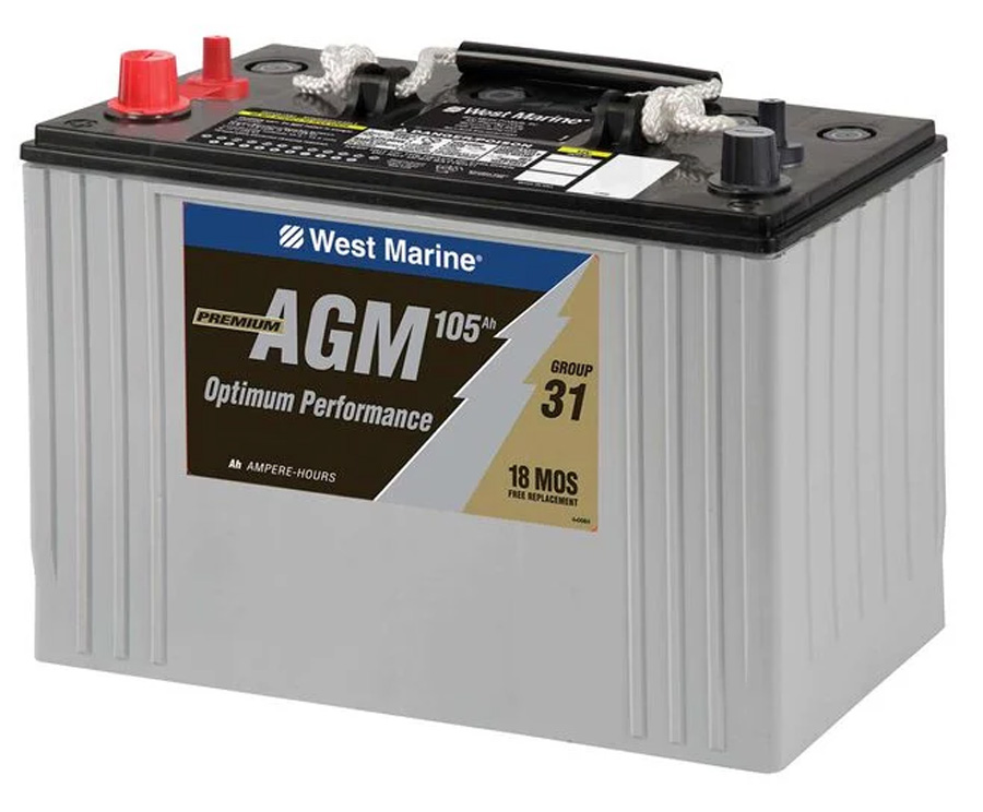 West Marine Group 31 Dual Purpose Marine AGM Battery