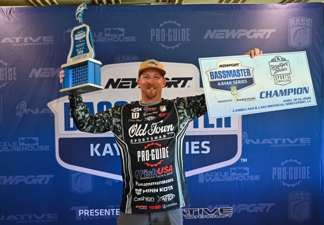 Casey Reed wins Bassmaster Kayak Series at Caddo Lake/Lake Bistineau