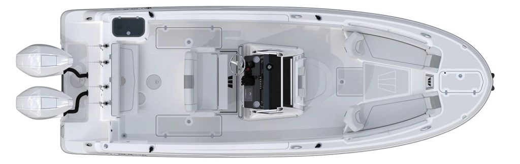 Wellcraft 243 Fisherman overhead view