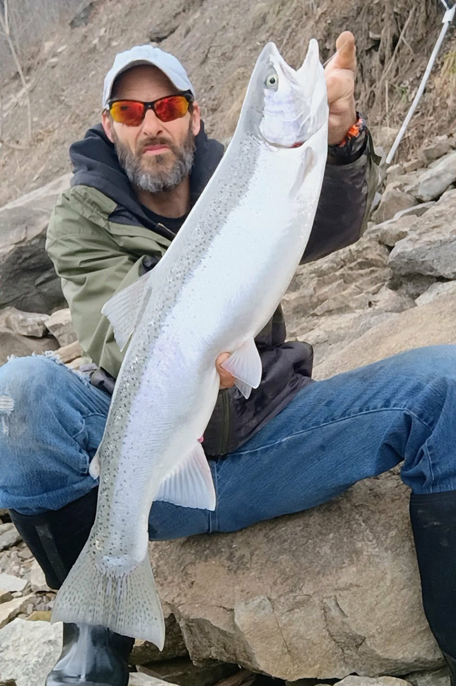 Mike Ziehm with steelhead