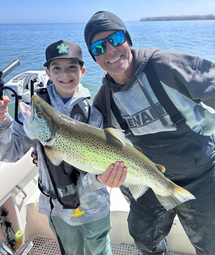 Nicholas with brown trout