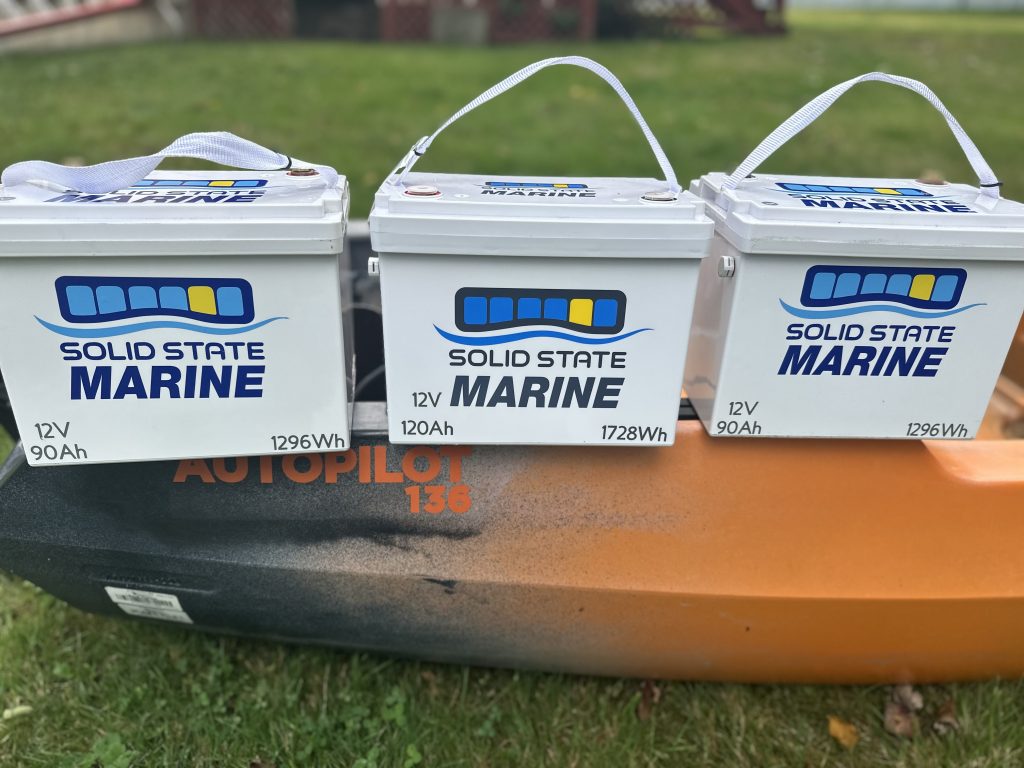 rig your kayak for striped bass fishing